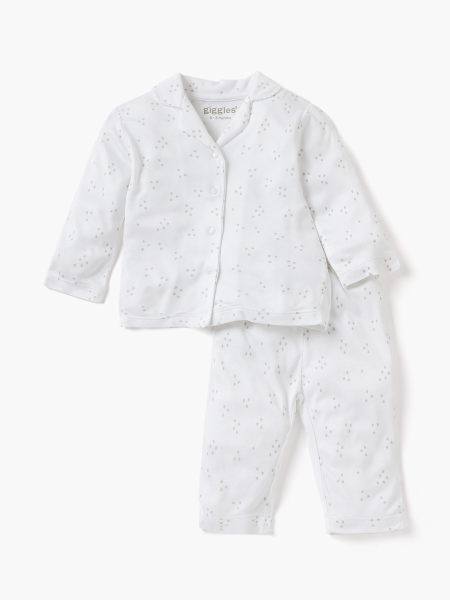 Star Print Shirt and Pyjama Set