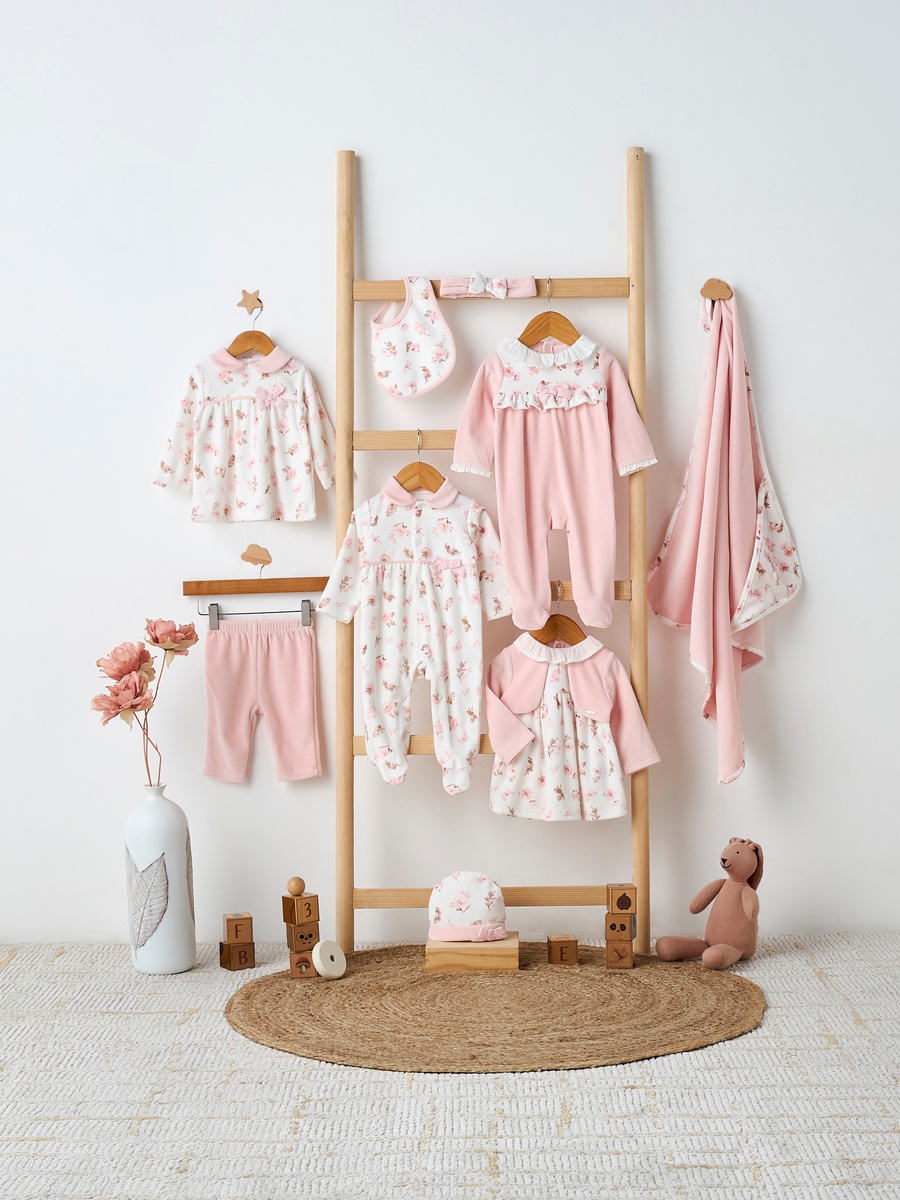 Floral Print Pyjama Set with Long Sleeves and Peter Pan Collar