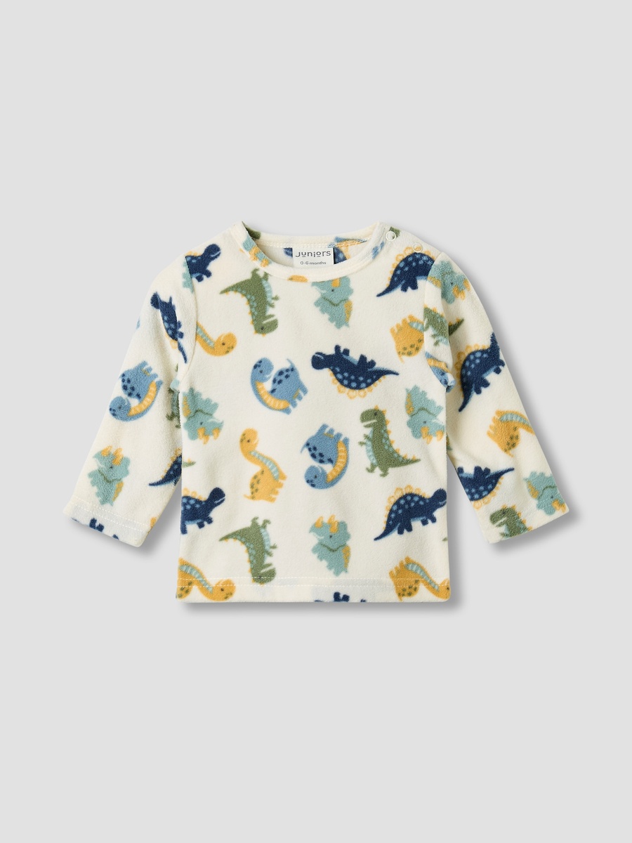Dinosaur Print Polyester Long Sleeves Pyjama Set - Pack of 2