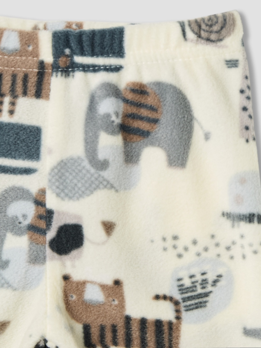 Animal Print Polyester Long Sleeves Pyjama Set - Pack of 2