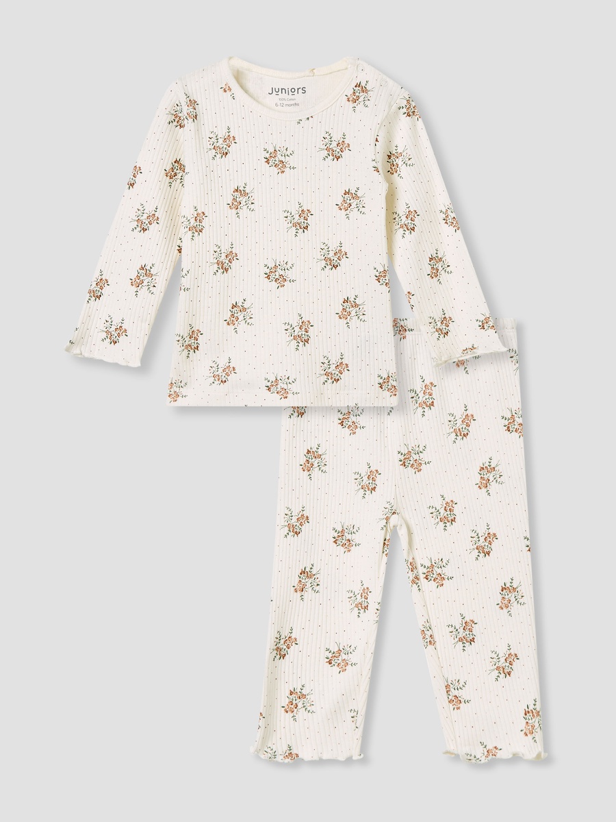 Floral Print Cotton Pyjama Set