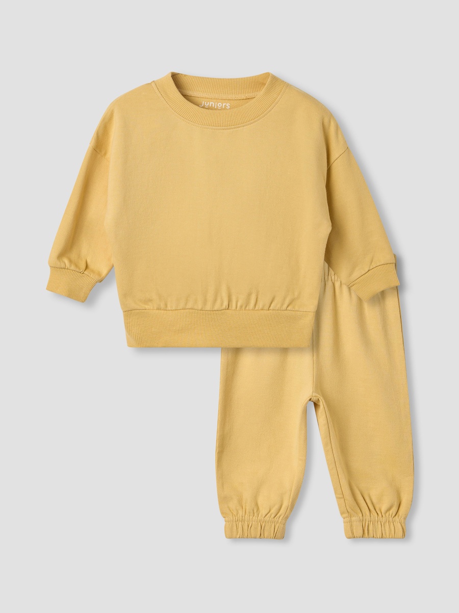 Solid Long Sleeve Sweatshirt and Pyjama Set