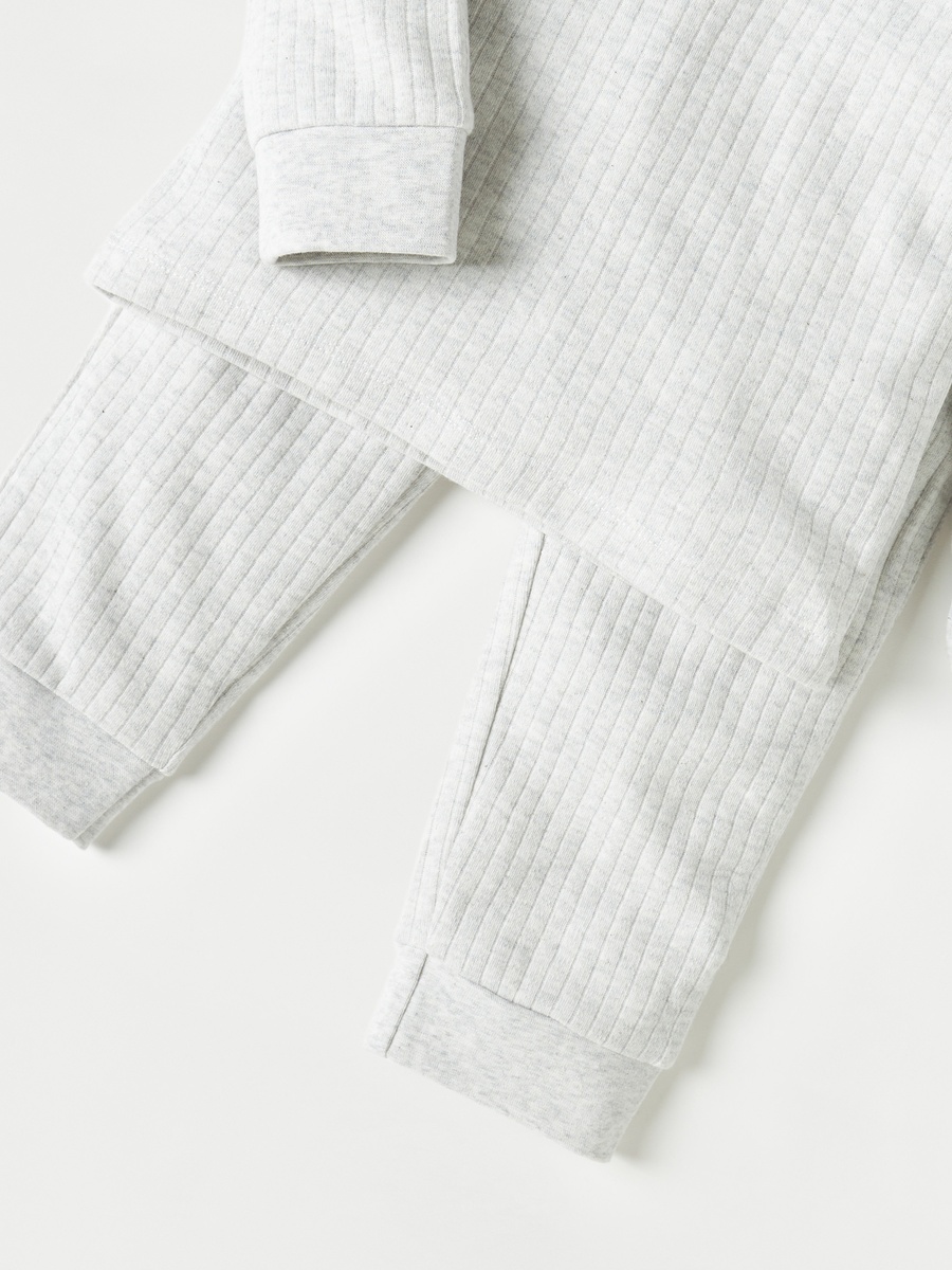 Ribbed Thermal T-Shirt and Pyjama Set