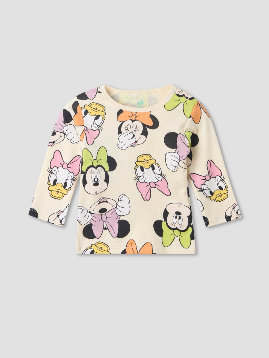 Minnie and Daisy Print Cotton Long Sleeves Pyjama Set
