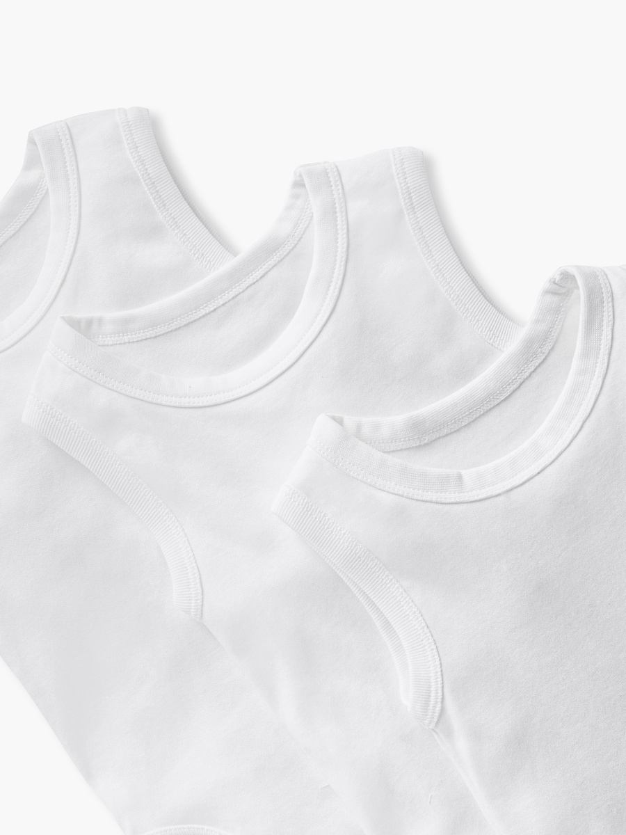 Solid Sleeveless Bodysuit with Button Closure - Set of 3