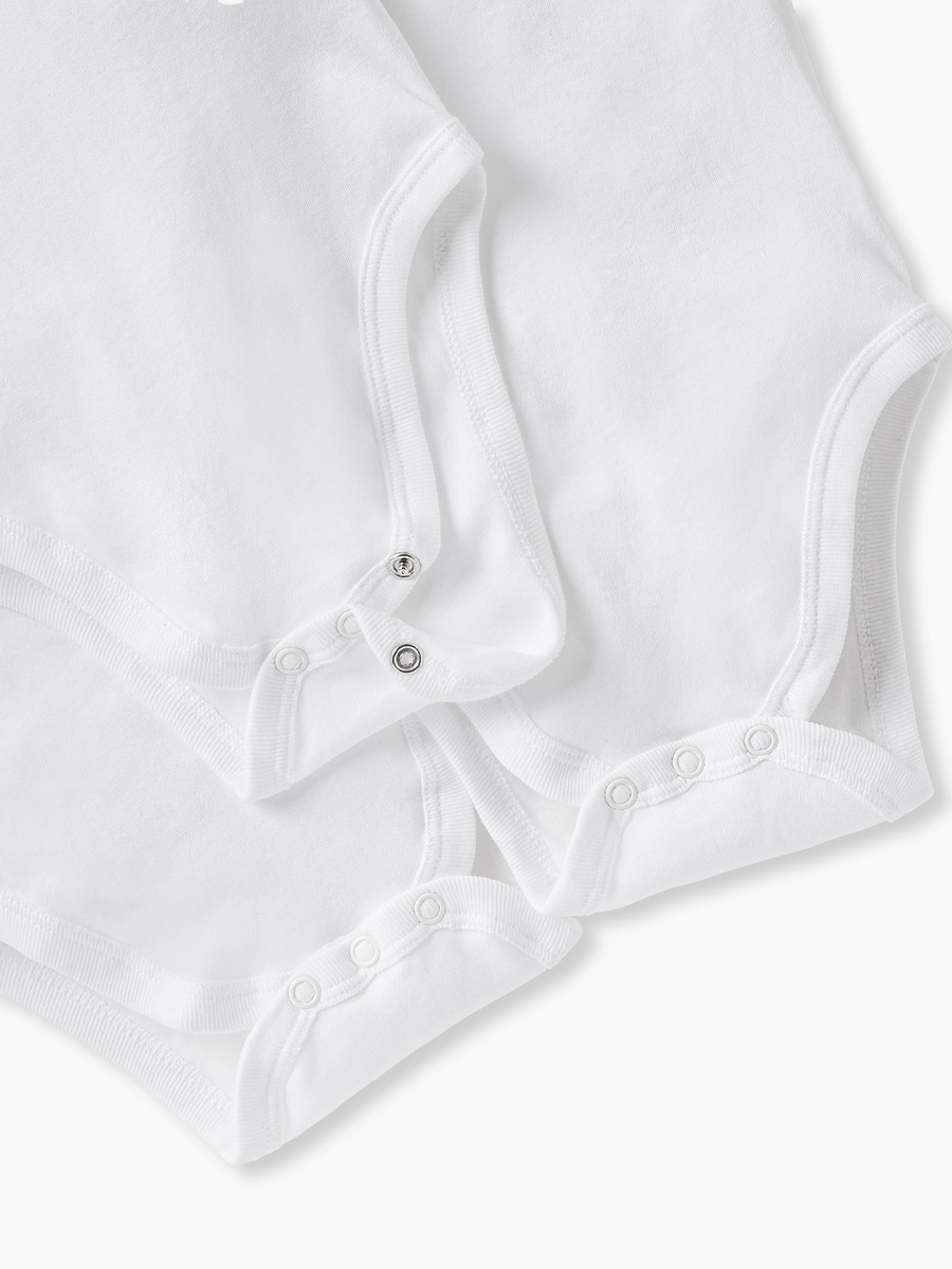 Solid Sleeveless Bodysuit with Button Closure - Set of 3