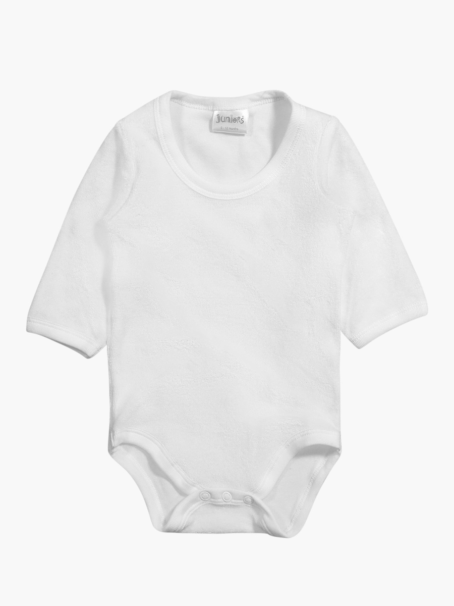 Solid Long Sleeves Bodysuit with Round Neck