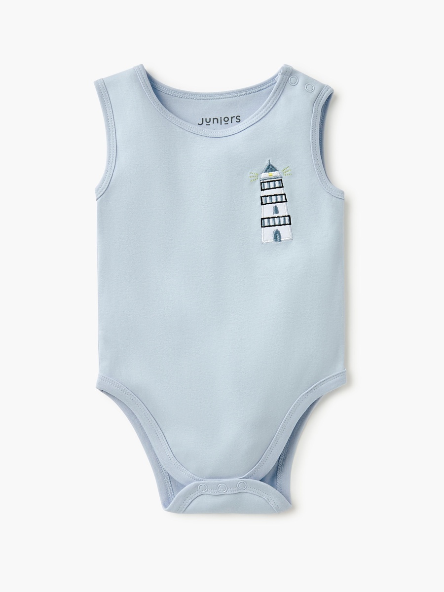 Assorted Sleeveless Bodysuit with Button Closure - Set of 2