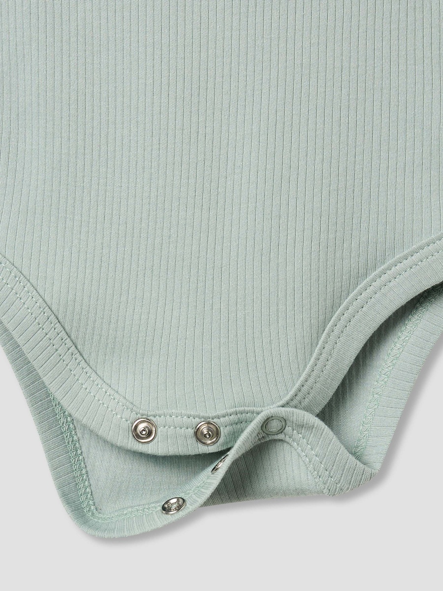 Short Sleeve Bodysuit with Snap Button Closure - Set of 2