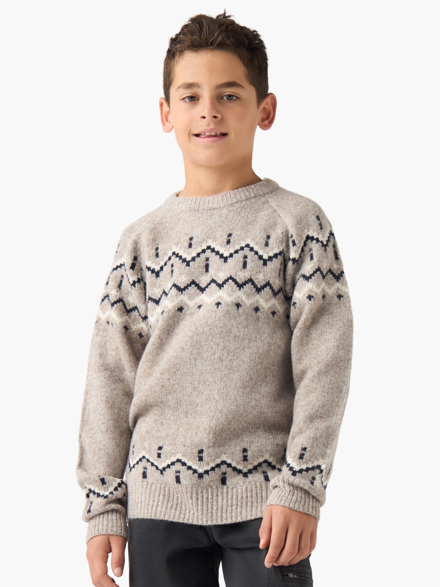 Textured Pullover with Long Sleeves