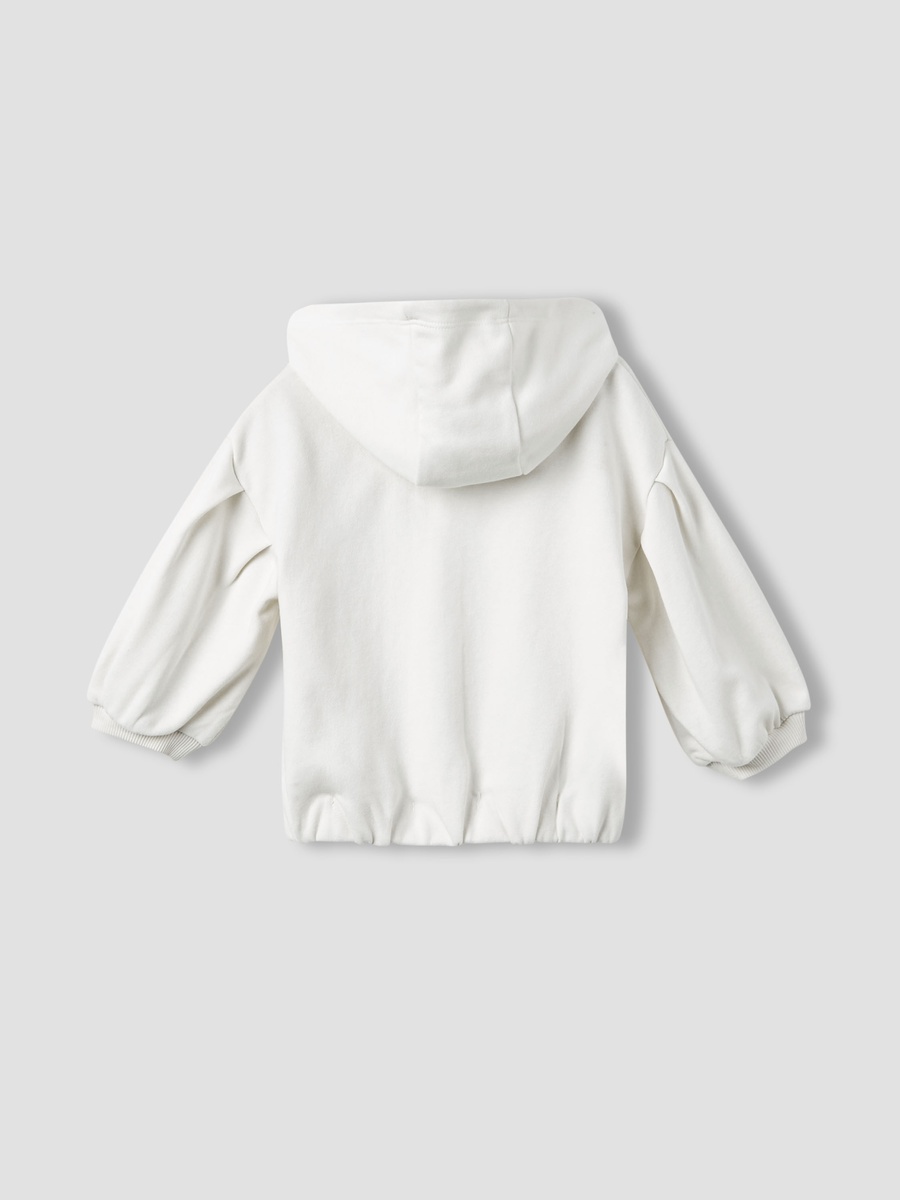 Hooded Sweatshirt with Owl Print
