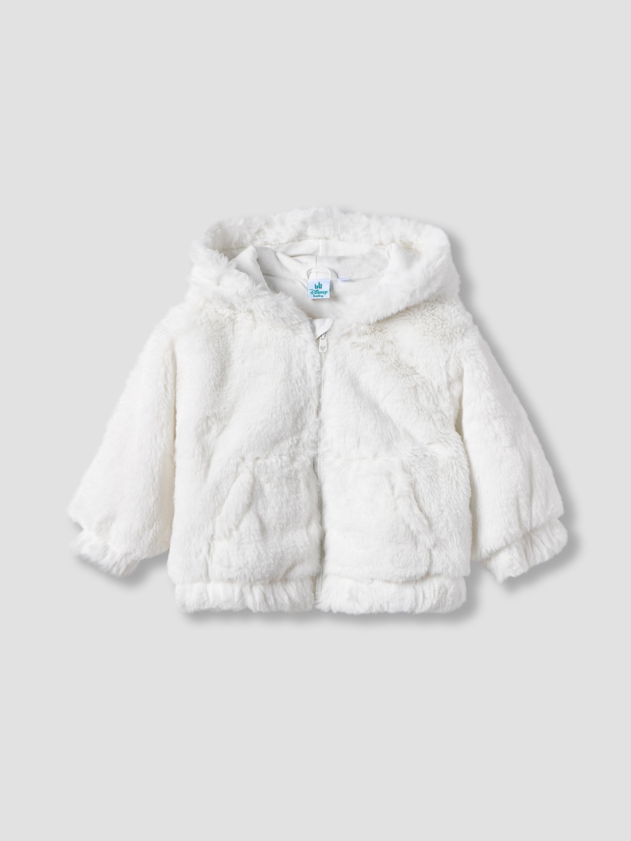 Applique Accent Hooded Jacket with Long Sleeves