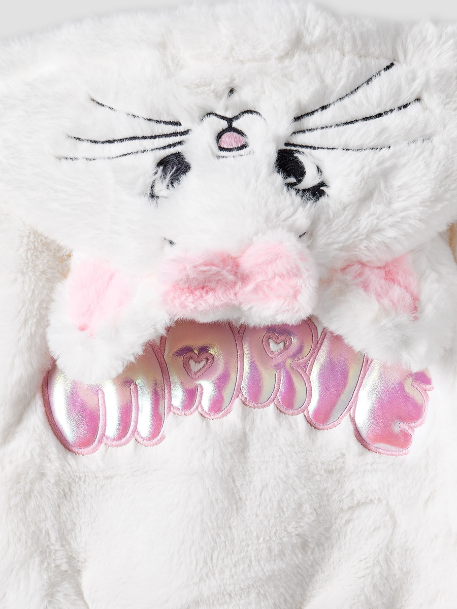 Applique Accent Hooded Jacket with Long Sleeves