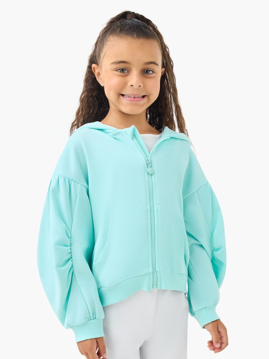 Hooded Long Sleeve Sweatshirt with Embroidery