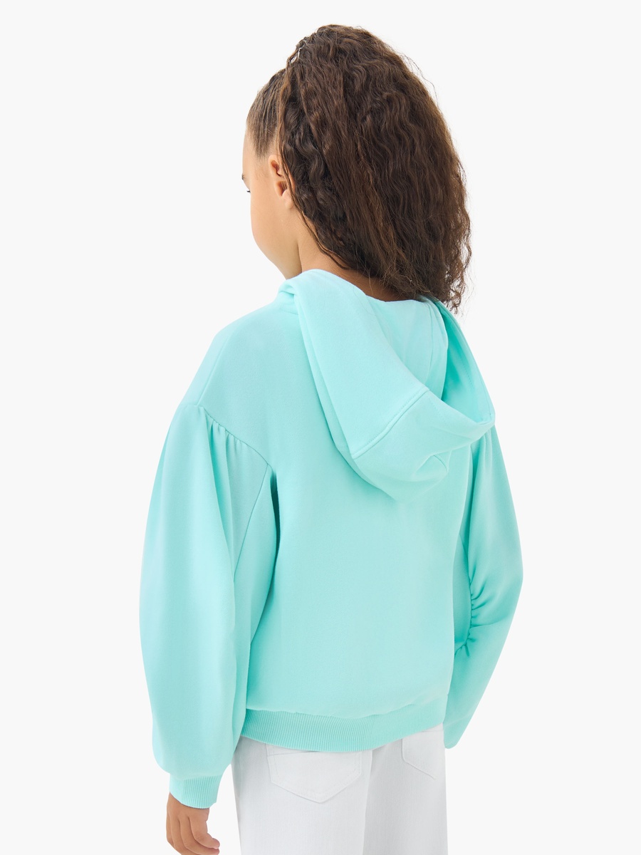 Hooded Long Sleeve Sweatshirt with Embroidery