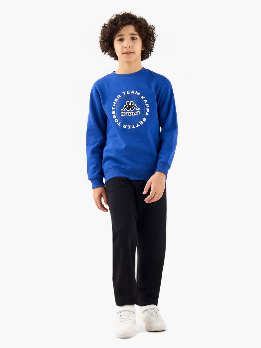 Logo Print Sweatshirt with Long Sleeves