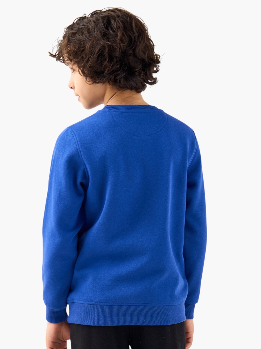 Logo Print Sweatshirt with Long Sleeves