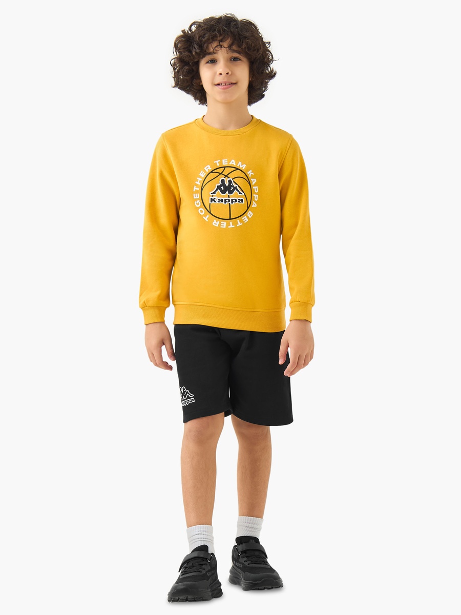 Print Crew Neck Sweatshirt with Long Sleeves