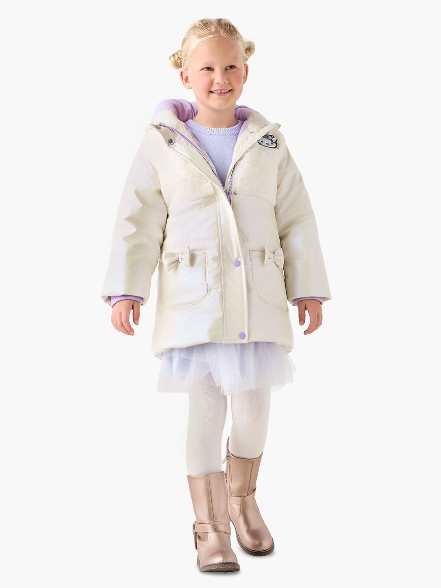 Hello Kitty Sequin Embellished Padded Jacket with Hood