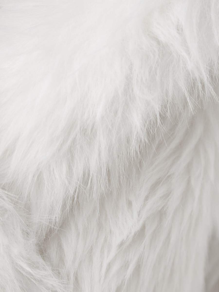 Faux Fur Jacket with Long Sleeves