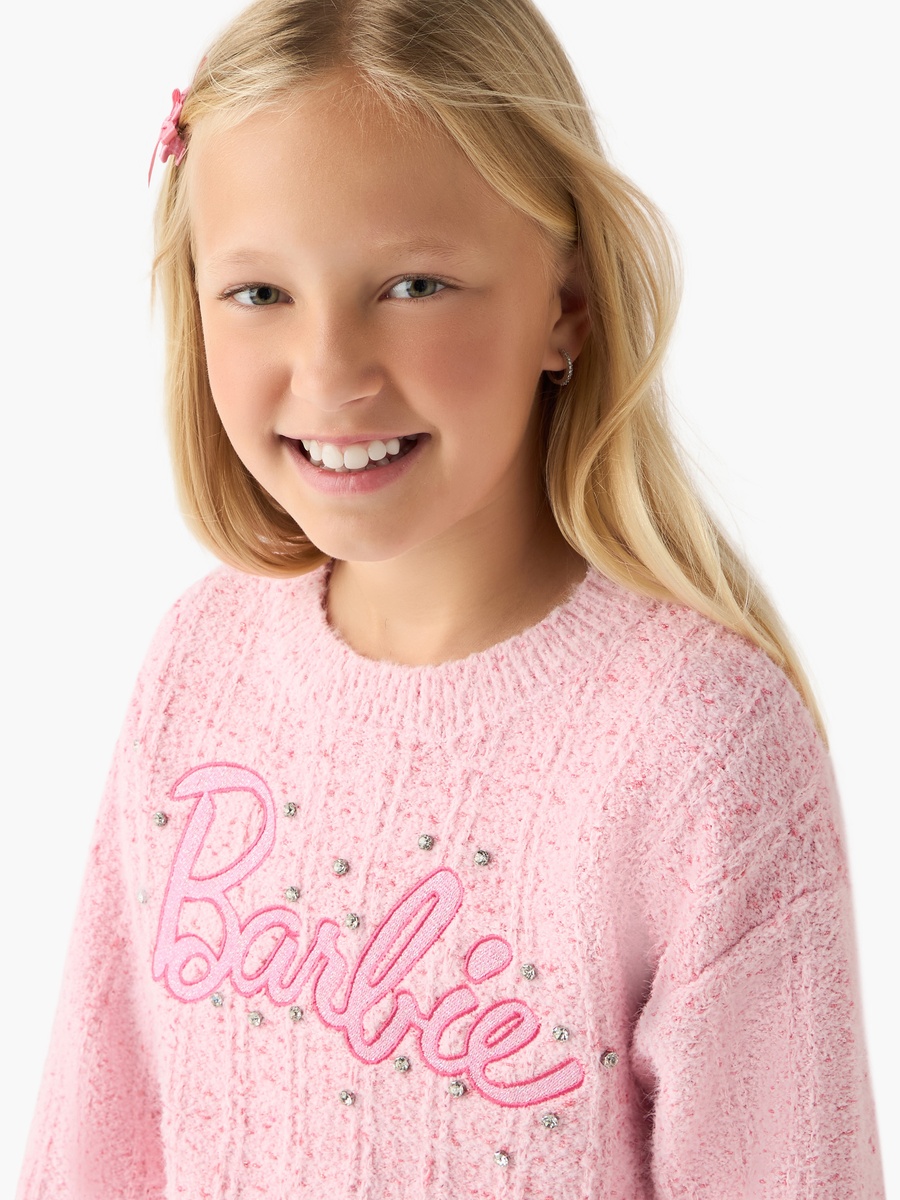 Barbie Embellished Sweater with Long Sleeves