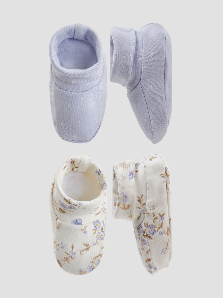Cotton Booties with Assorted Print