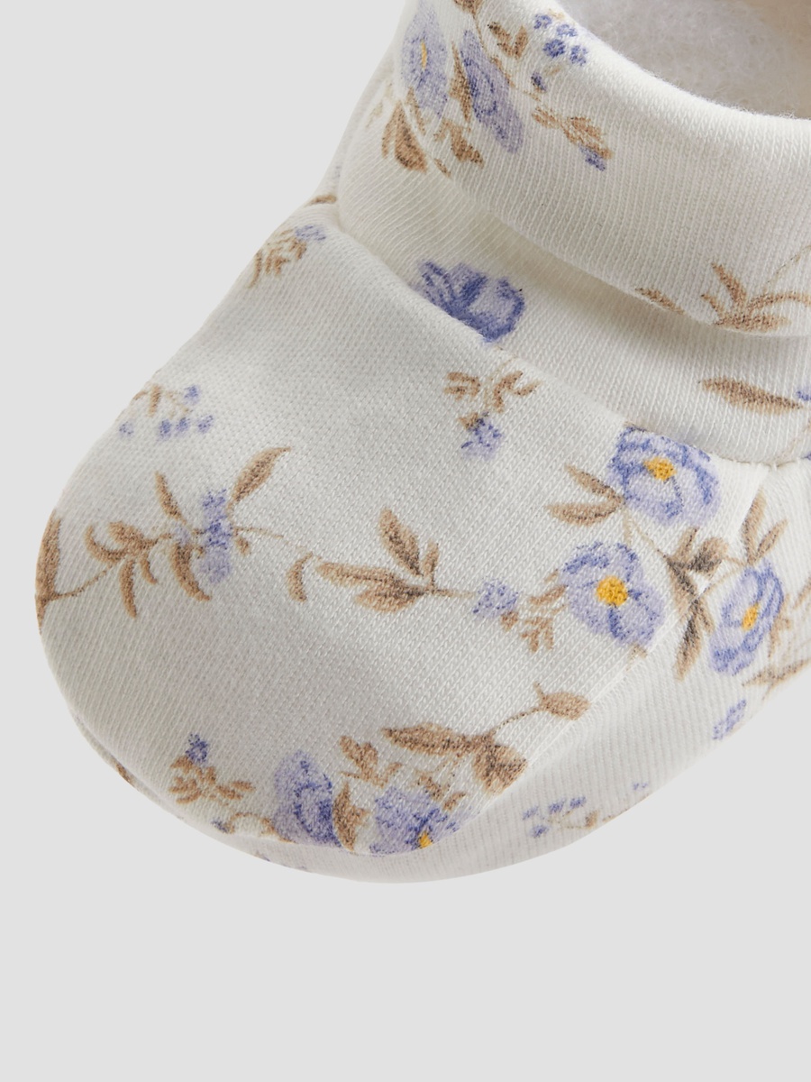 Cotton Booties with Assorted Print