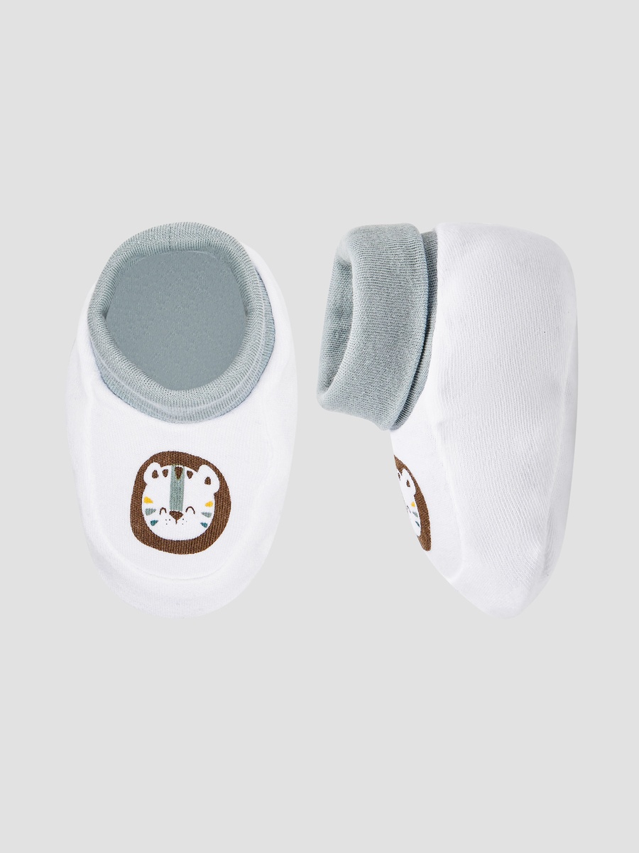 Printed Slip-On Booties
