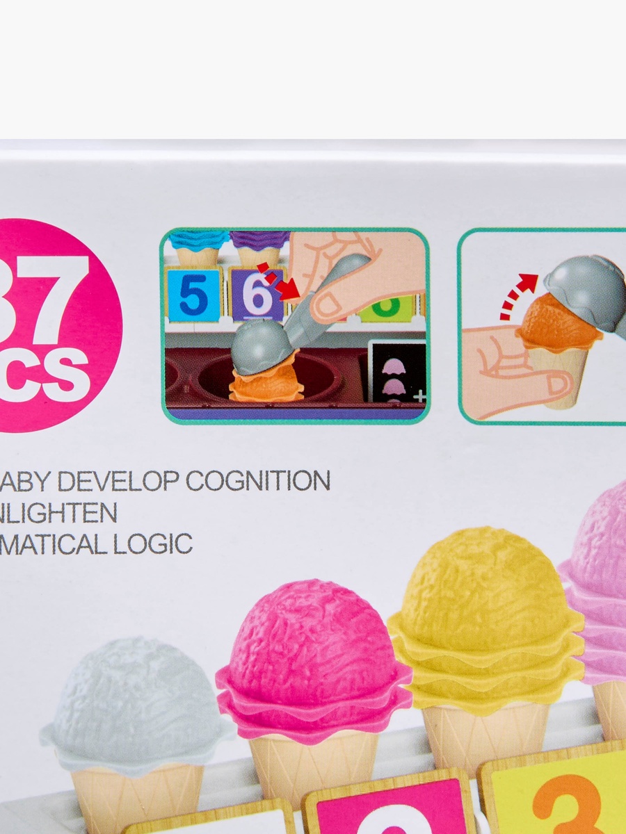 Assorted 87-Piece DIY Ice Cream Playset