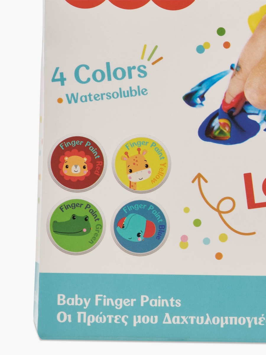 Fisher-Price Water-Soluble Baby Finger Paint - Set of 4