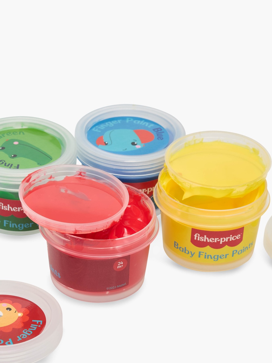 Fisher-Price Water-Soluble Baby Finger Paint - Set of 4