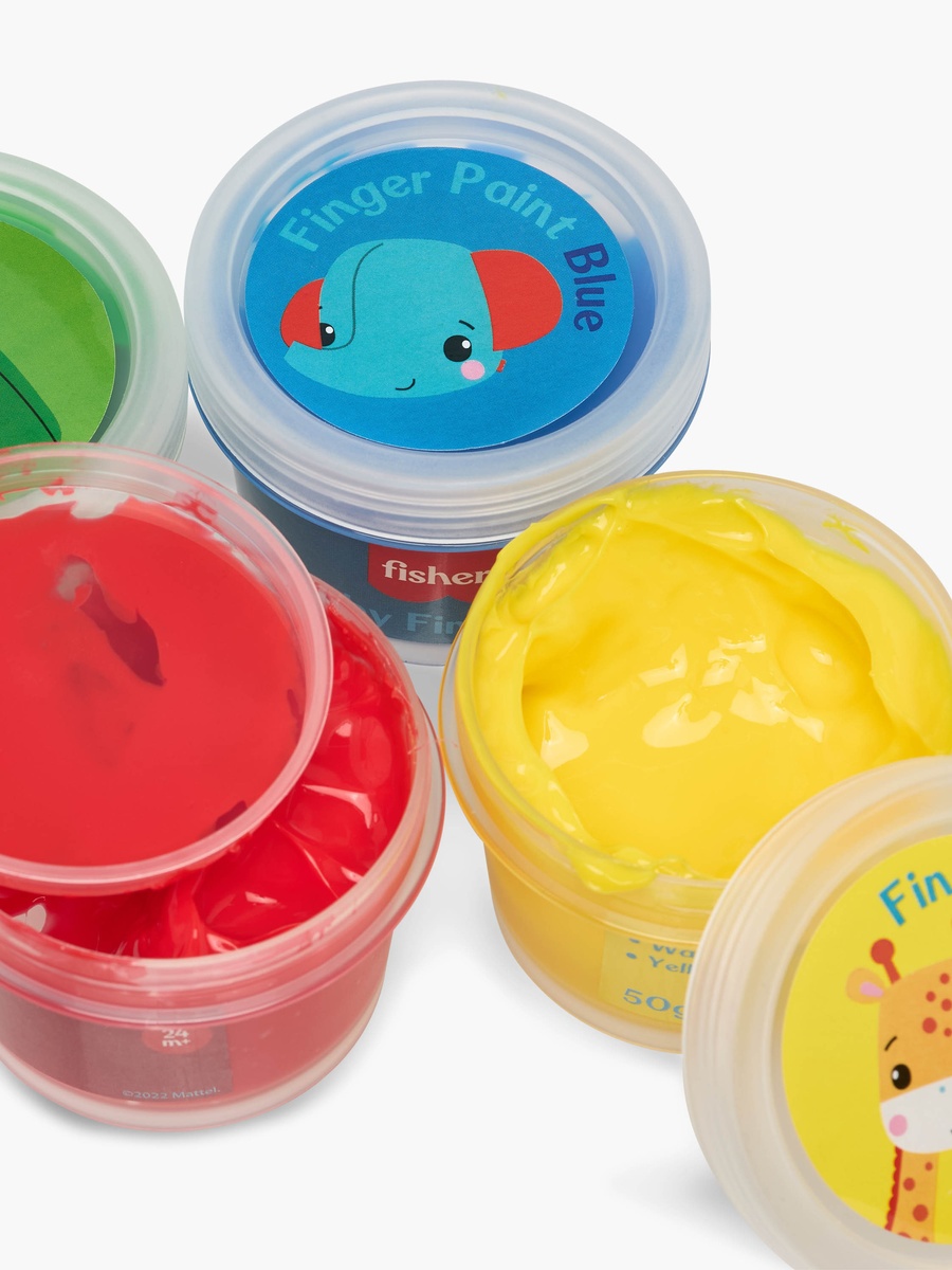 Fisher-Price Water-Soluble Baby Finger Paint - Set of 4