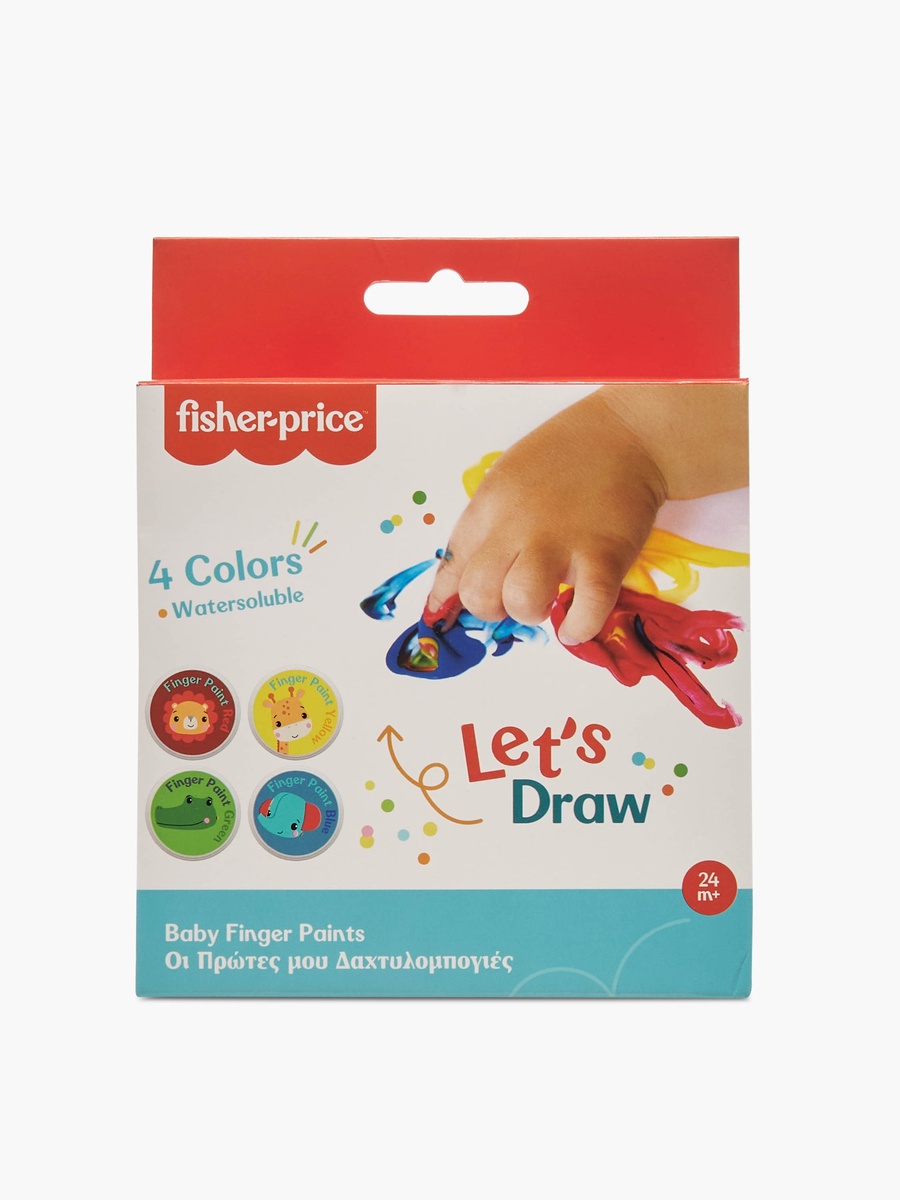 Fisher-Price Water-Soluble Baby Finger Paint - Set of 4