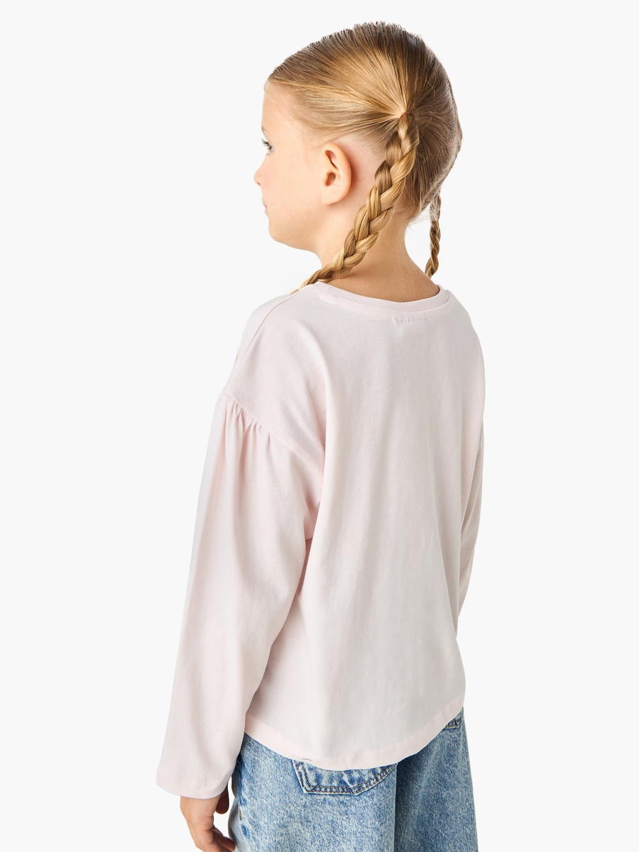 Bluey Printed Cotton Crew Neck T-Shirt with Long Sleeves