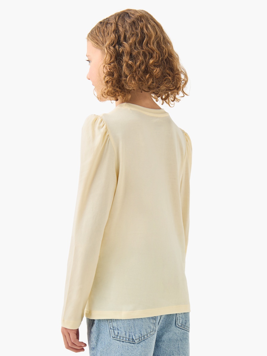 Cat Print Cotton Crew Neck with Long Sleeves
