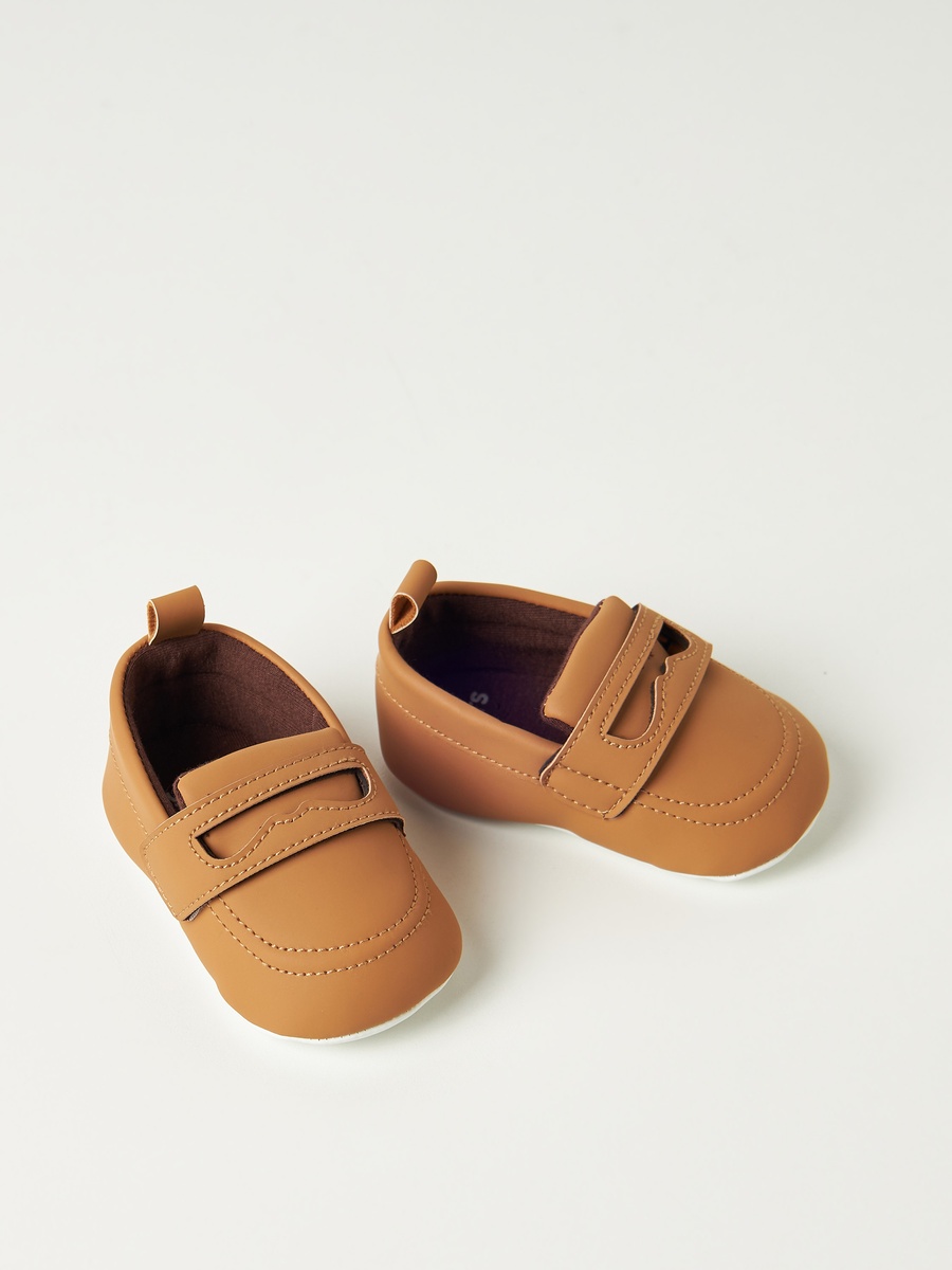 Solid Booties with Hook and Loop Closure
