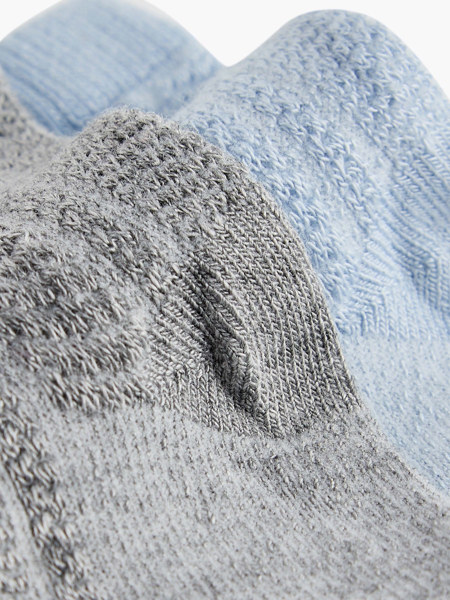 Textured Ankle Length Socks - Set of 2