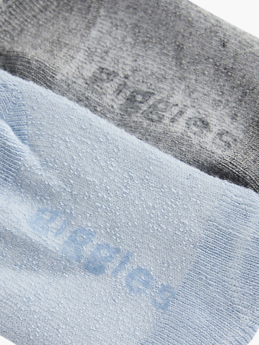 Textured Ankle Length Socks - Set of 2