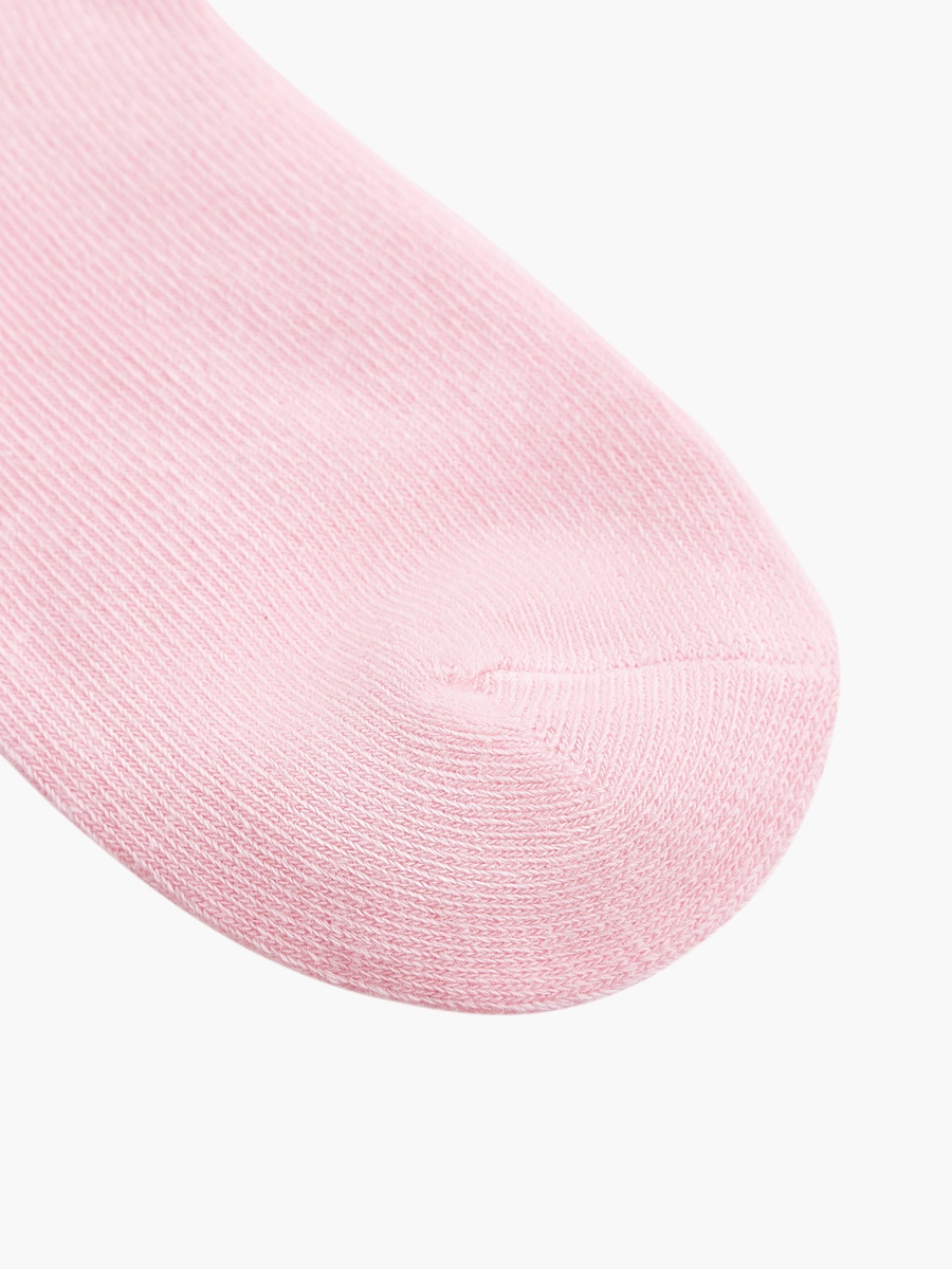 Solid Ankle-Length Socks with Elasticised Hem - Set of 5