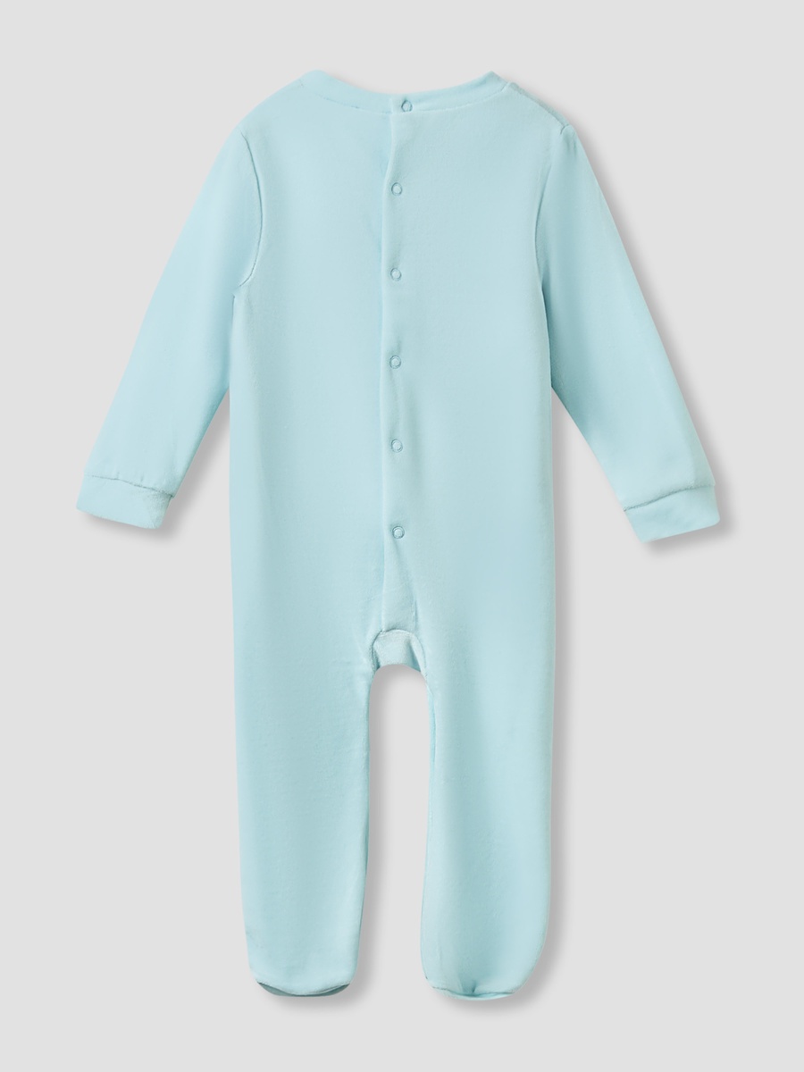 Crew Neck Sleepsuit with Daisy Duck Print and Cap