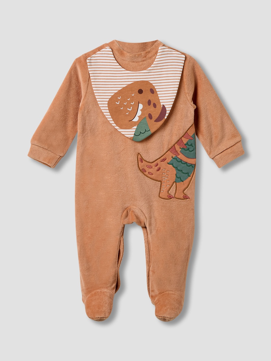 Collared Sleepsuit with Closed Feet