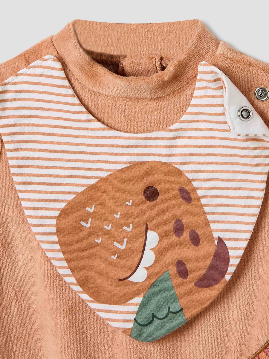 Collared Sleepsuit with Closed Feet