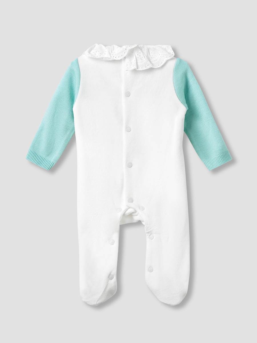 Round Neck Sleepsuit with Closed Feet