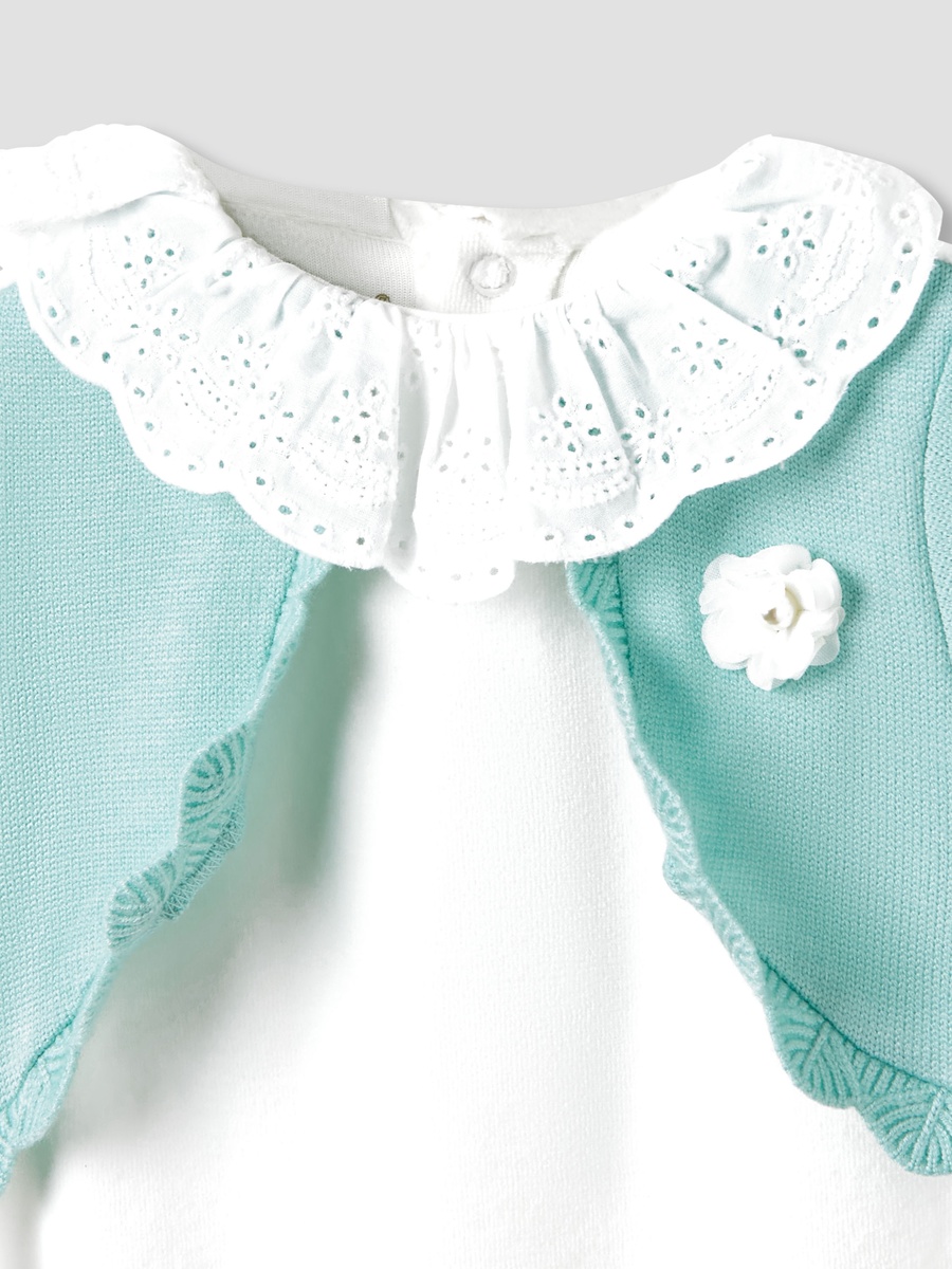 Round Neck Sleepsuit with Closed Feet