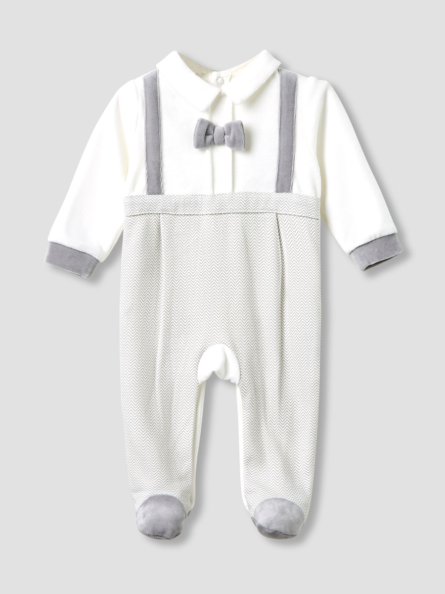 Collared Sleepsuit with Closed Feet