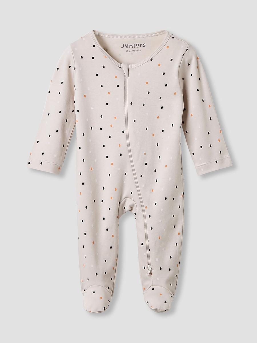Crew Neck Sleepsuit with Bib