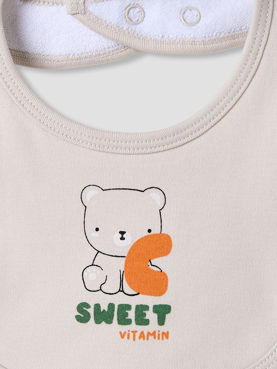 Crew Neck Sleepsuit with Bib
