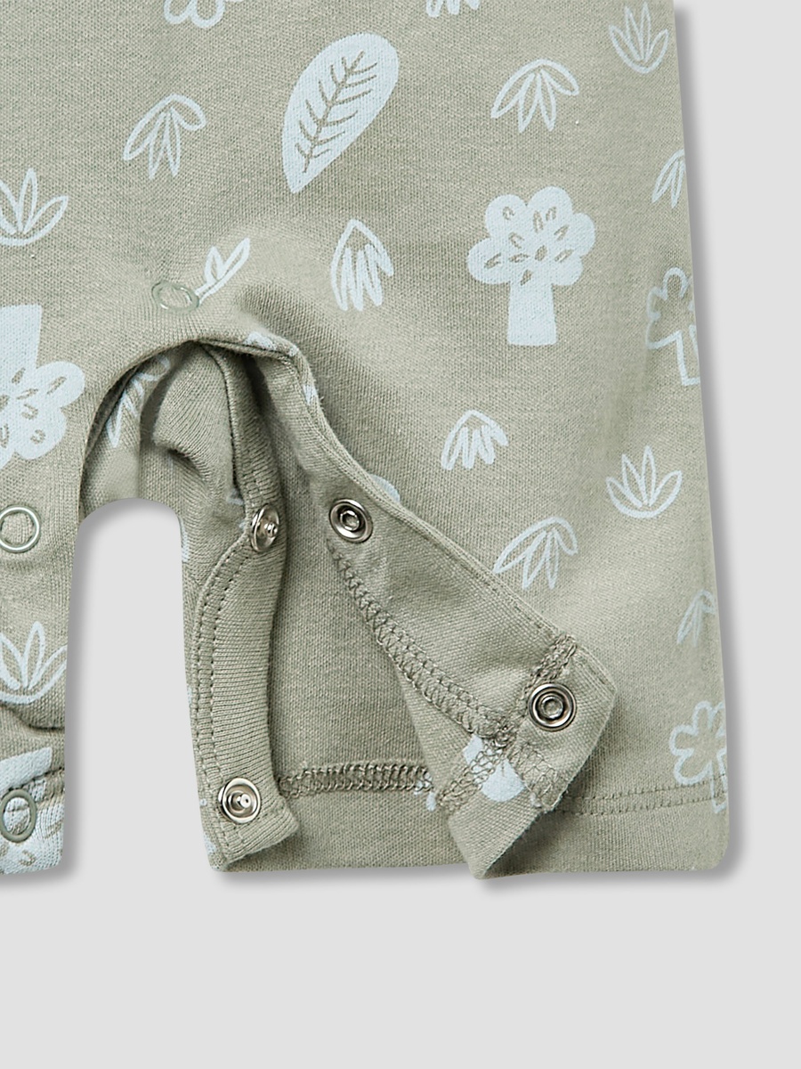 Set of 3 - Crew Neck Romper with Dinosaur Print