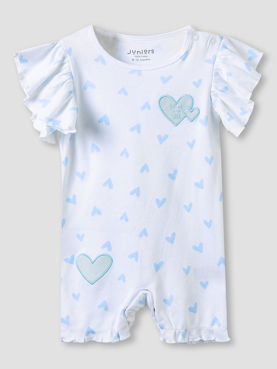 Set of 3 - Crew Neck Romper with Print