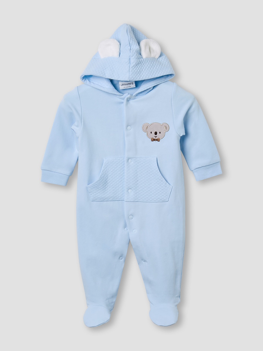 Hooded Sleepsuit with Koala Applique